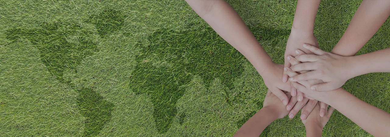 Grupo de personas posando para una fotografía en un parque. Responsabilidad Social Amway, generando impacto en las comunidades.